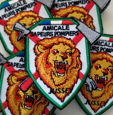 Ecusson brodé Sapeurs Pompiers JUSSEY CustomizeFR